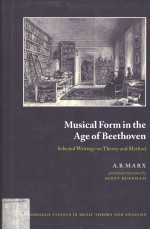 MUSICAL FORM IN THE AGE OF BEETHOVEN SELECTED WRITINGS ON THEORY AND METHOD