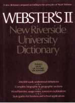 WEBSTER'S II NEW RIVERSIDE UNIVERSITY DICTIONARY