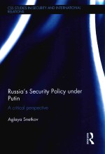 russia's security policy under putin a critical perspective