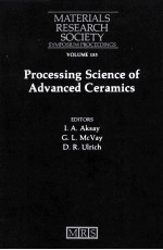 MATERIALS RESEARCH SOCIETY SYMPOSIUM PROCEEDINGS VOLUME 155 PROCESSING SCIENCE OF ADVANCED CERAMICS