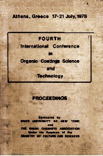 FOURTH INTERNATIONAL CONFERENCE IN ORGANIC COATINGS SCIENCE AND TECHNOLOGY