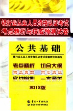 公共基础  银行业从业人员资格认证考试考点精析与权威预测试卷