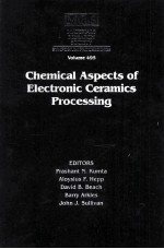 MATERIALS RESEARCH SOCIETY SYMPOSIUM PROCEEDINGS VOLUME 495 Chemical Aspects of Electronic Ceramics 