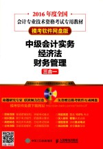 全国会计专业技术资格考试专用教材  中级会计实务  经济法  财务管理三合一  模考软件网盘版