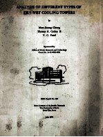 ANALYSIS OF DIFFERENT TYPES OF DRY-WET COOLING TOWERS