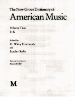 The new Grove dictionary of American music 2