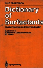 Dictionary of Surfactants