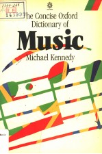 THE CONCISE OXFORD DICTIONARY OF MUSIC  THIRD EDITION