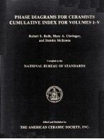 Phase Diagrams for Ceramists Cumulative Index for Volumes I-V