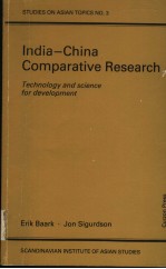 INDIA-CHINA COMPARATIVE RESEARCH  Technology and Science for Development