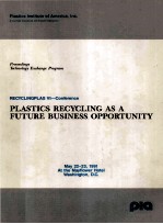 RECYCLINGPLAS VI-Conference PLASTICS RECYCLING AS A FUTURE BUSINESS OPPORTUNITY