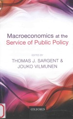 macroeconomics at the service of public policy