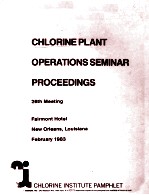 CHLORINE PLANT OPERATION SEMINAR PROCEEDINGS 25th Meeting