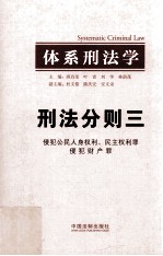 体系刑法学  刑法分则三  侵犯公民人身权利、民主权利罪  侵犯财产罪