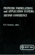 ASTM SPECIAL TECHNICAL PUBLICATION 795 PESTICIDE FORMULATIONS AND APPLICATION SYSTEMS:SECOND CONFERE