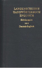 LANGENSCHEIDTS HANDWORTERBUCH ENGLISCH SCHULAUSGABE TEIL Ⅱ