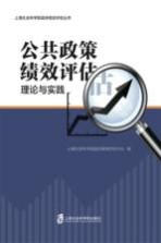 公共政策绩效评估理论与实践