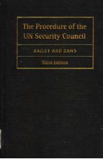 THE PROCEDURE OF THE UN SECURITY COUNCIL