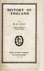 HISTORY OF ENGLAND