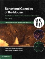 behavioral genetics of the mouse volume 2