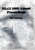 NLGI 1985 Annual Proceedings 52nd Anniversary