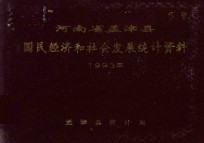 河南省孟津县国民经济和社会发展统计资料  1993年