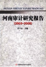 河南审计研究报告  2003-2008