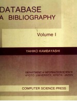 DATABASE A BIBLIOGRAPHY Volume I