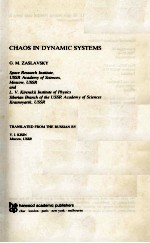 CHAOS IN DYNAMIC SYSTEMS