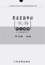 司法实践中的实务热点透视  2009