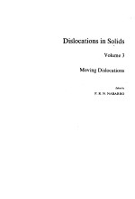 DISLOCATIONS IN SOLIDS VOLUME 3 MOVING DISLOCATIONS