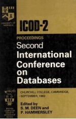 ICOD-2 PROCEEDINGS Second International Conference On Databases