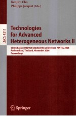 Lecture Notes in Computer Science 4311 Technologies for Advanced Heterogeneous Networks II Second As