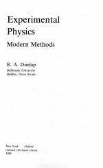 EXPERIMENTAL PHYSICS: MODERN METHODS