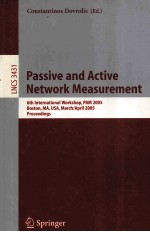 Lecture Notes in Computer Science 3431 Passive and Active Network Measurement 6th International Work