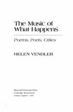 THE MUSIC OF WHAT HAPPENS