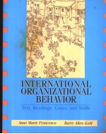 INTERNATIONAL ORGANIZATIONAL BEHAVIOR  Text