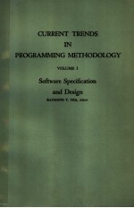 CURRENT TRENDS IN PROGRAMMING METHODOLOGY  Software Specification and Design  Vol.1