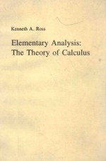 ELEMENTARY ANALYSIS:THE THEORY OF CALCULUS