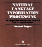 Natural Language Information Processing A Computer Grammar of English and Its Applications