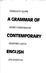 A GRAMMAR OF CONTEMPORARY ENGLISH