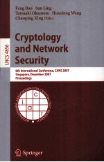 Lecture Notes in Computer Science 4856 Cryptology and Network Security 6th International Conference