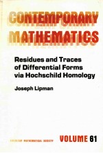 CONTEMPORARY MATHEMATICS VOLUME 61