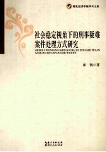 社会稳定视角下的刑事疑难案件处理方式研究