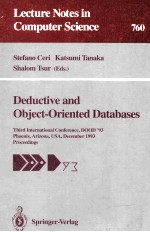 Lecture Notes in Computer Science 760 Deductive and Object-Oriented Databases Third InternationalCon