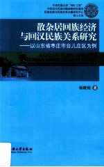 散杂居回族经济与回汉民族关系研究  以山东省枣庄市台儿庄区为例