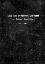 2002 16th International Conference on Pattern Recognition Volume 1 Part A