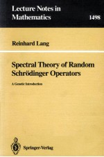 SPECTRAL THEORY OF RANDOM SCHRODINGER OPERATORS