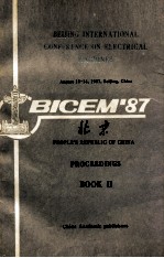 PROCEEDINGS BEIJING INTERNATIONAL CONFERENCE ON ELECTRICAL MACHINES BOOK II