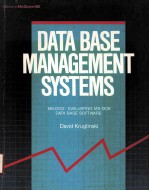 DATA BASE MANAGEMENT SYSTEMS MS DOS EVALUATING MS DOS DATA BASE SOFTWARE